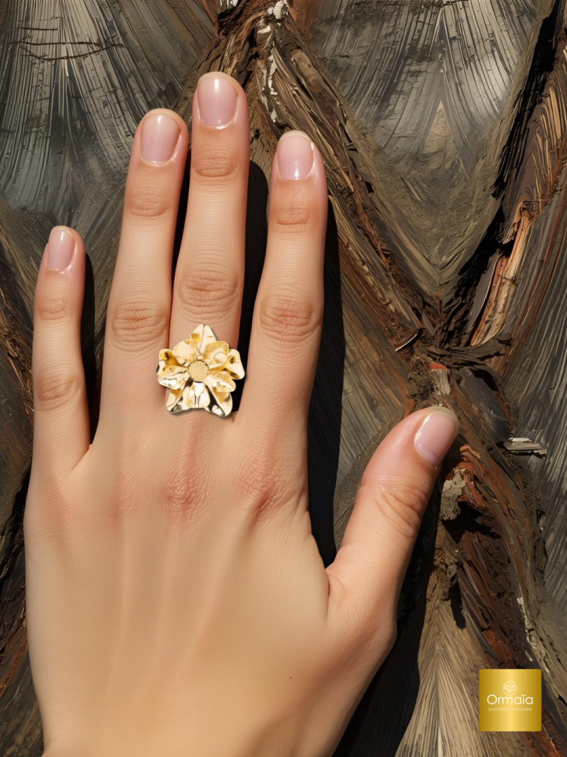 Bague Ana&Cha Collection création acier inoxydable pour femmes